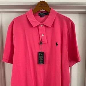 Ralph Lauren Men's Polo Shirt in Vibrant Pink